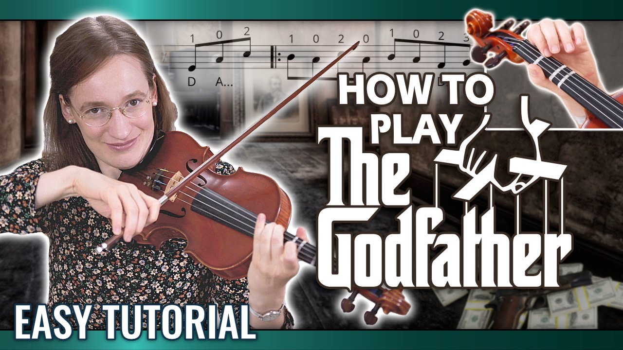 How to Play The Godfather -  Beginner Violin Tutorial