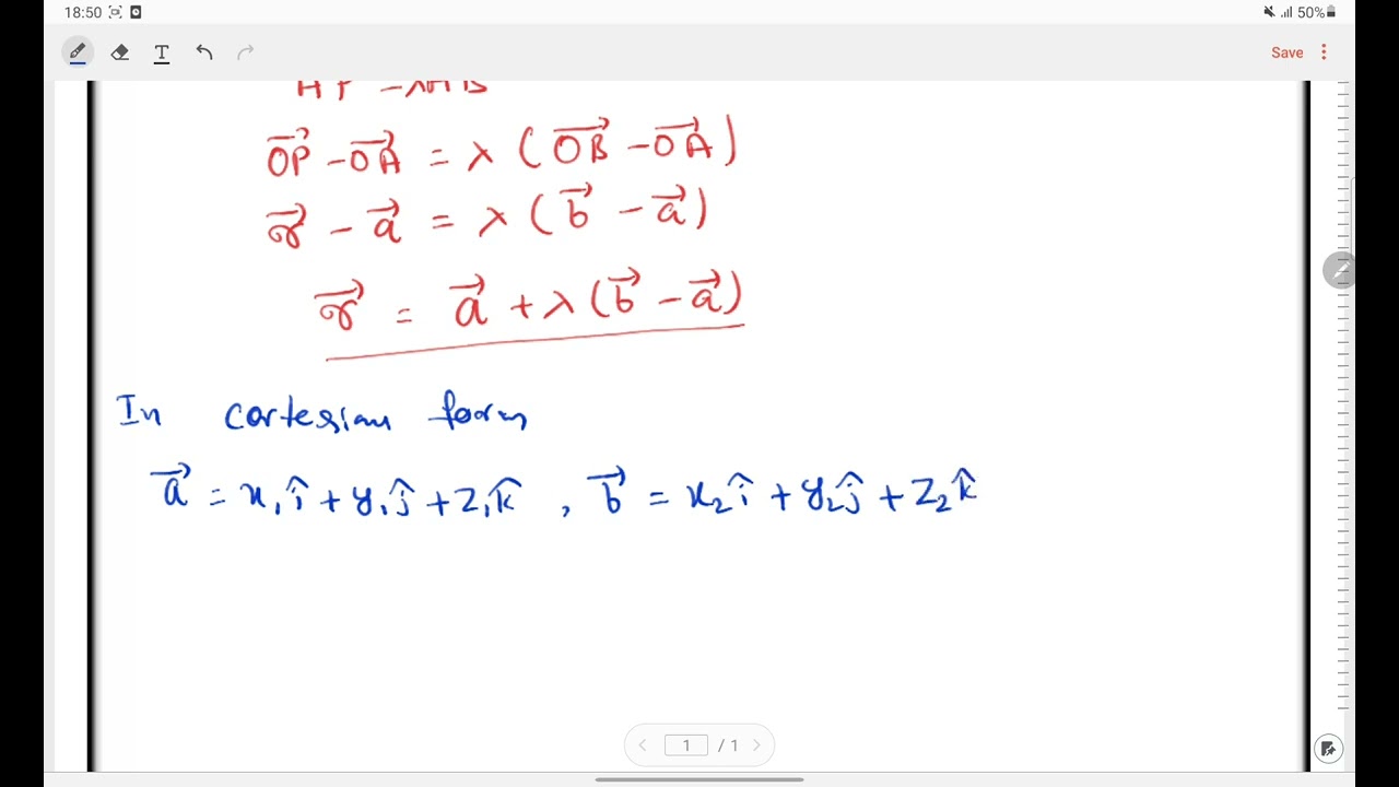 equation of line passing through given two points | Three-dimensional Geometry