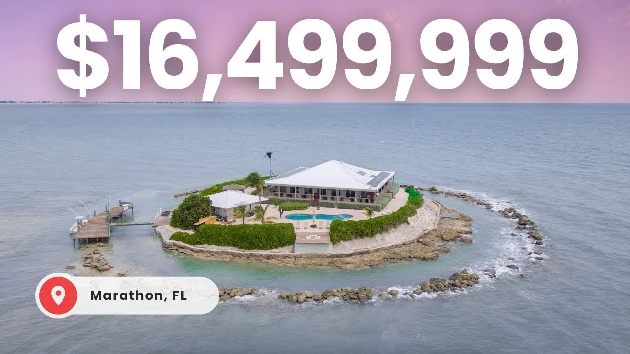 Touring a $16.5M Self Sustaining PRIVATE ISLAND IN THE FLORIDA KEYS! | East Sister Rock Island