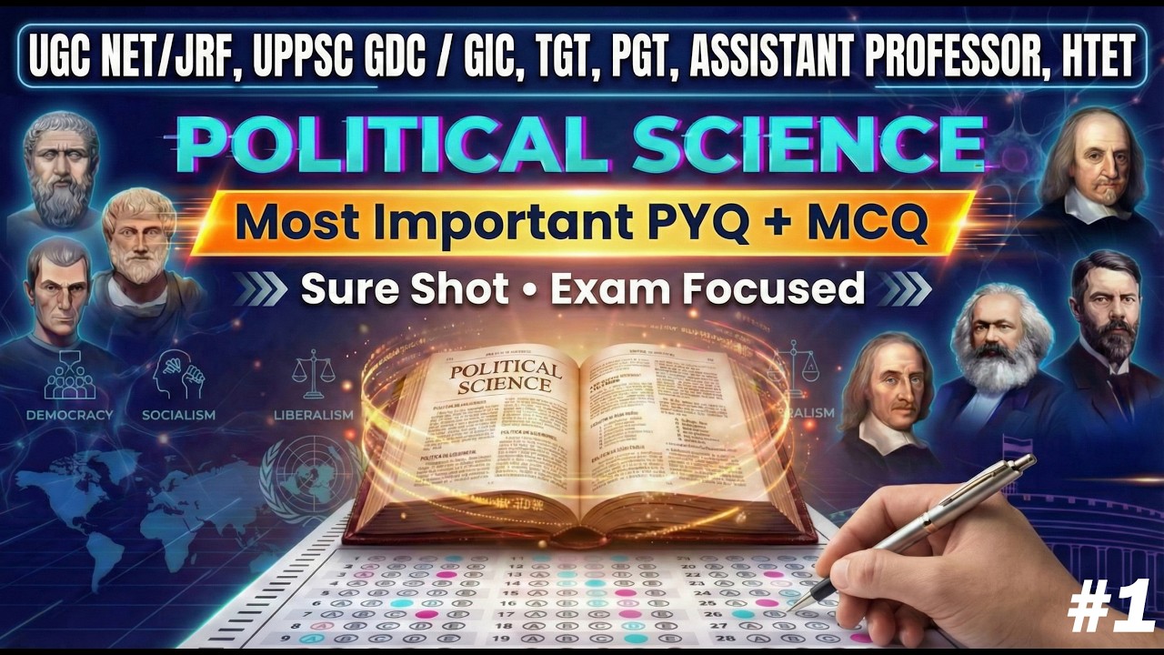 Political Science Important PYQ + MCQ | UGC NET, PGT, TGT & Assistant Professor | Practice Set #1