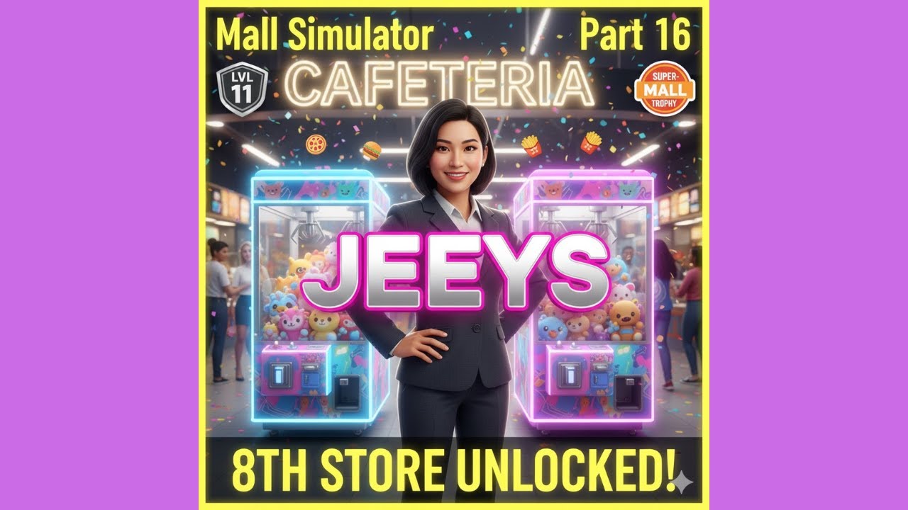 MALL LEVEL 11! 🎉 2 New Claw Machines. Mall Simulator Part 16 #gaming #ohhaiyo #jeeys
