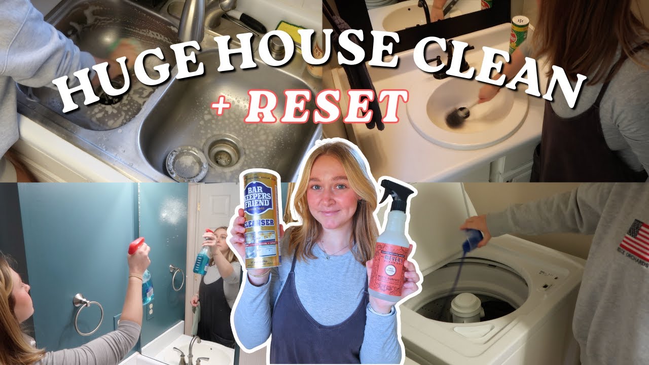 Messy Whole House *SATISFYING* Clean With Me || RELAXING, Cleaning Motivation, Chit-Chat