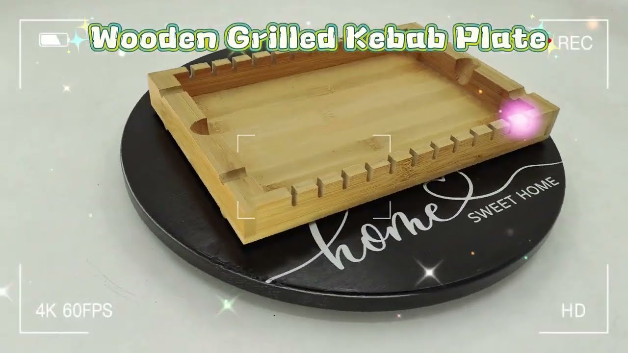 Bamboo Multi-Spoon Rest, Large Baking Tool Holder Rack, BBQ Grill Utensil Holder