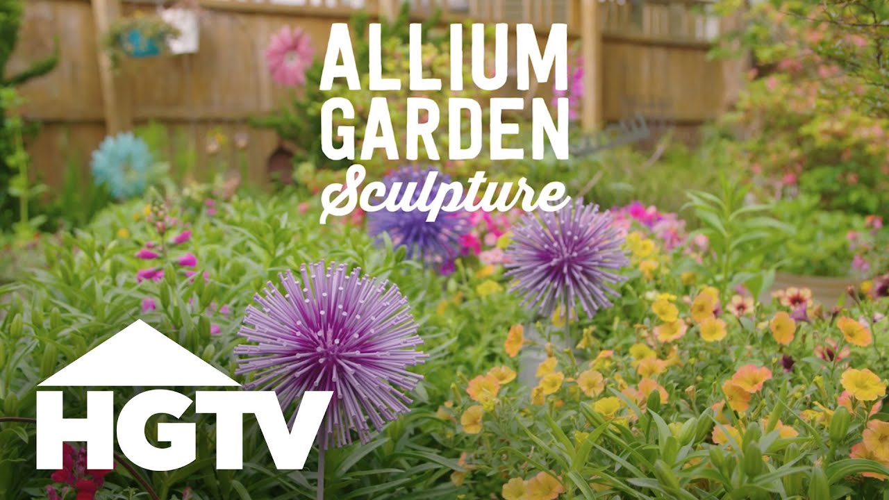 Way to Grow: DIY Allium Garden Sculpture | HGTV