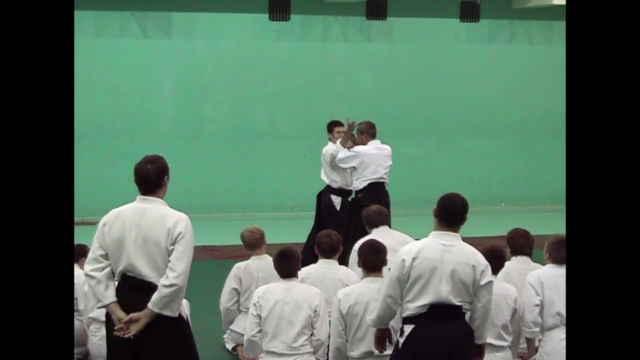 YOKOMENUCHI IKKYO (OMOTE). Yoji Fujimoto Shihan, 7th Dan Aikikai.