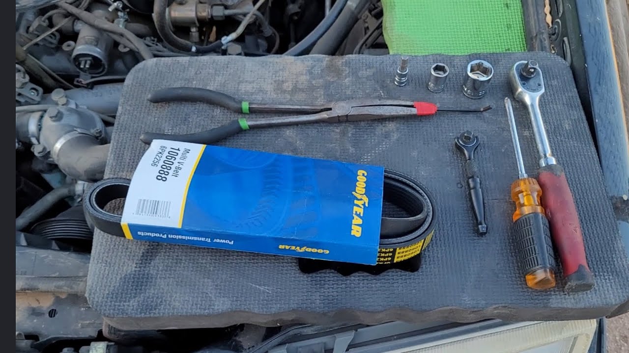 DIY Belt Replacement On M103  Mercedes(190e, 300e, 300se, 300ce) Link In Description