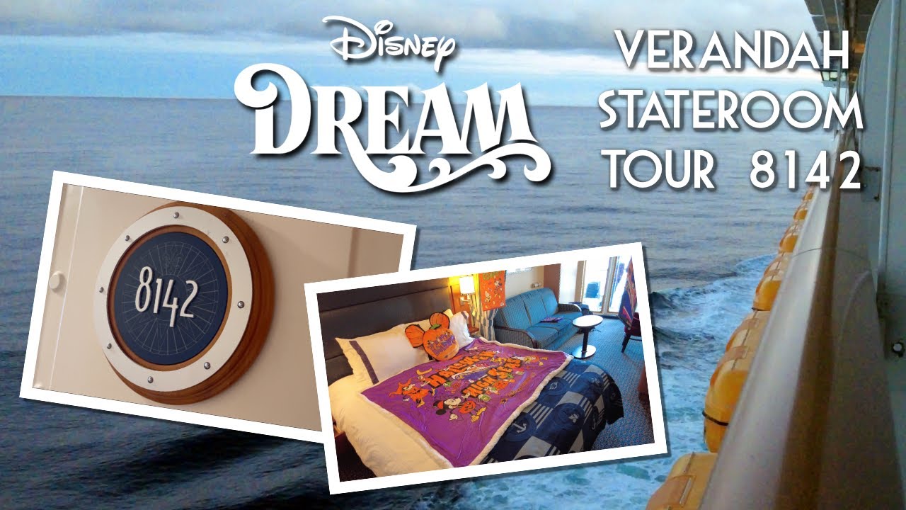 Disney Dream Stateroom Tour | Aft Deluxe Family Oceanview Verandah 8142 | Category 4B