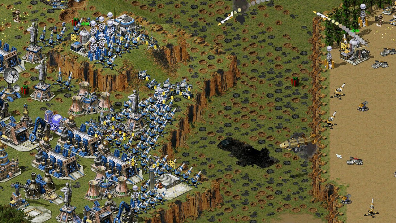 Red Alert 2 | Yuri's Revenge | 7 vs 1- Extreme ai beta - Russia - Tesla tank