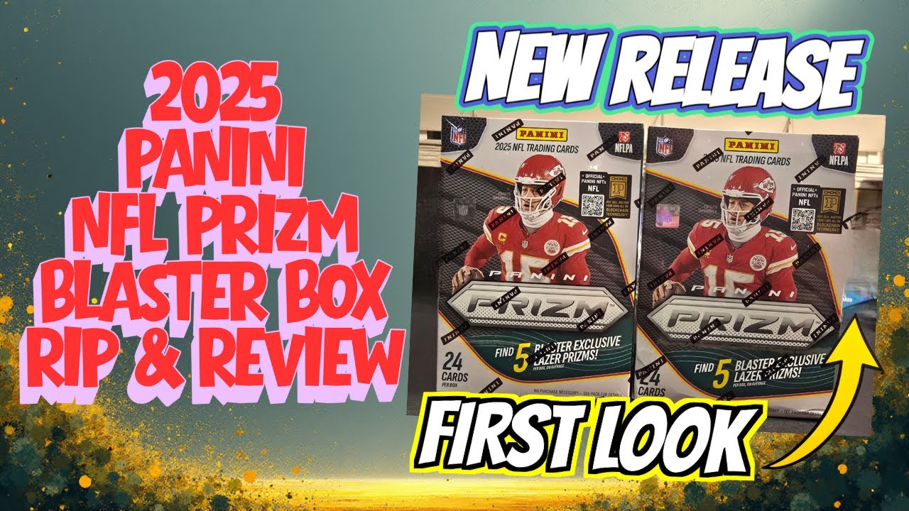 🚨НОВИНКА🚨 Обзор и вскрытие коробки Panini NFL Prizm Blaster Box 2025 года. Смотрите 👀, чтобы увид...