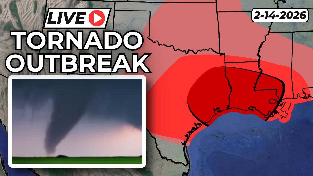 Valentine's Day QLCS Tornado Outbreak, As It Happened Live on February 14, 2026