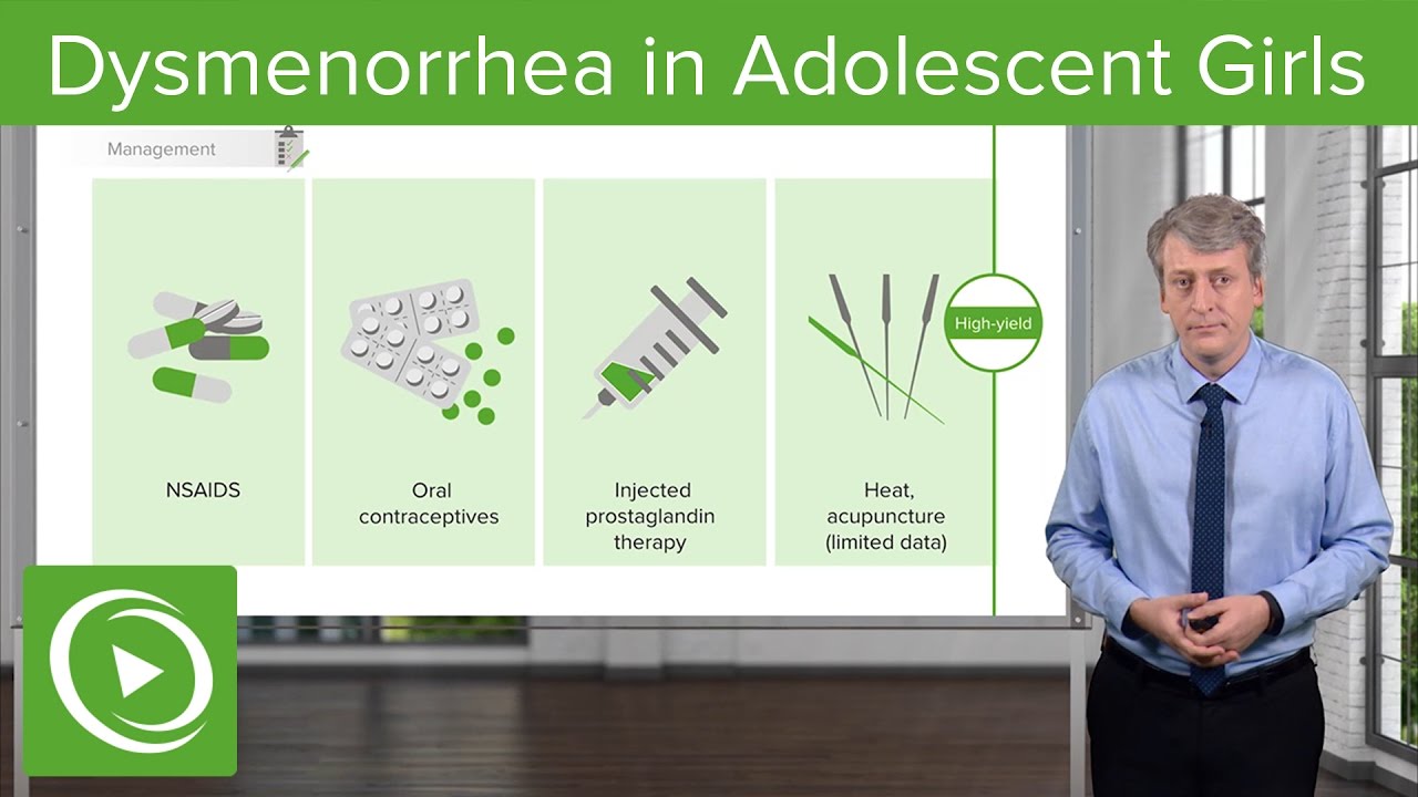 Dysmenorrhea in Adolescent Girls: Classification & Diagnosis &ndash; Pediatrics | Lecturio