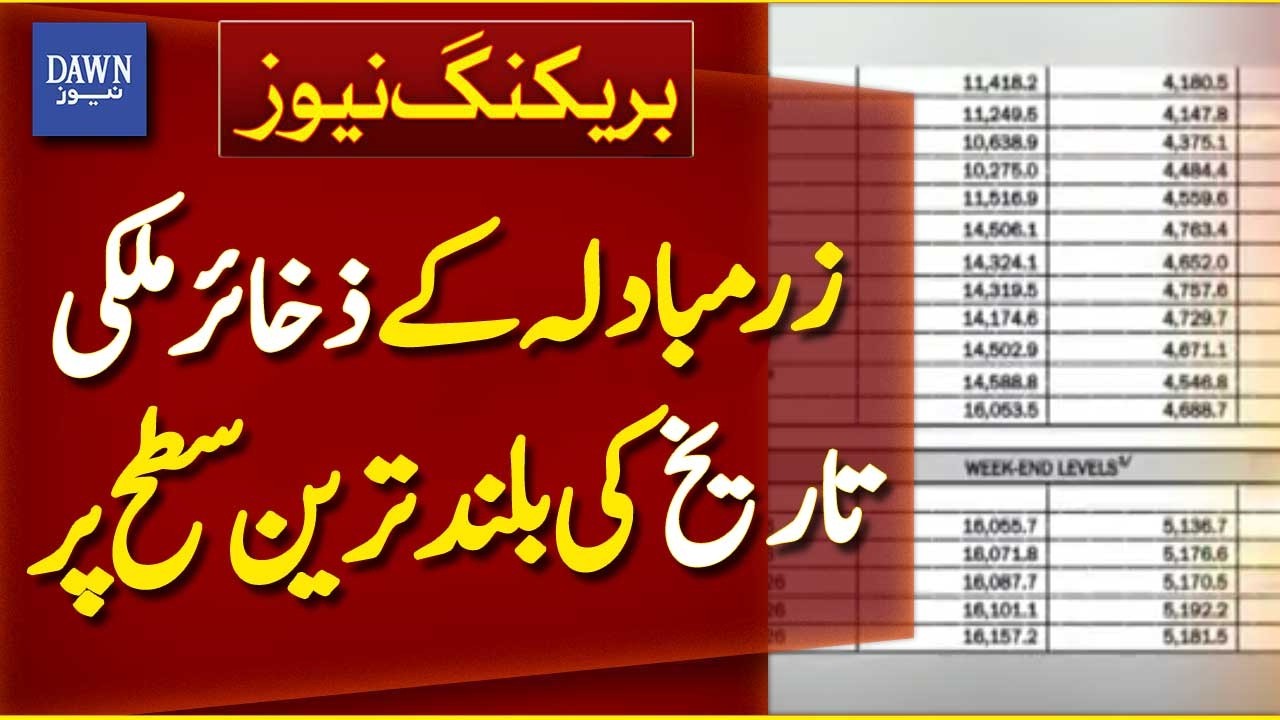 Foreign Exchange Reserves Reach Highest Level in Country’s History | Breaking News | Dawn News