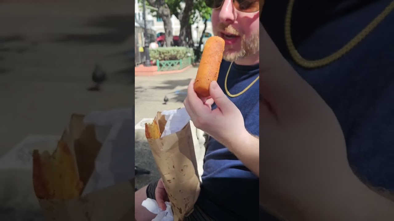 Trying Puerto Rican Food For The First Time In San Juan #food #travel #puertorico #sanjuan #shorts