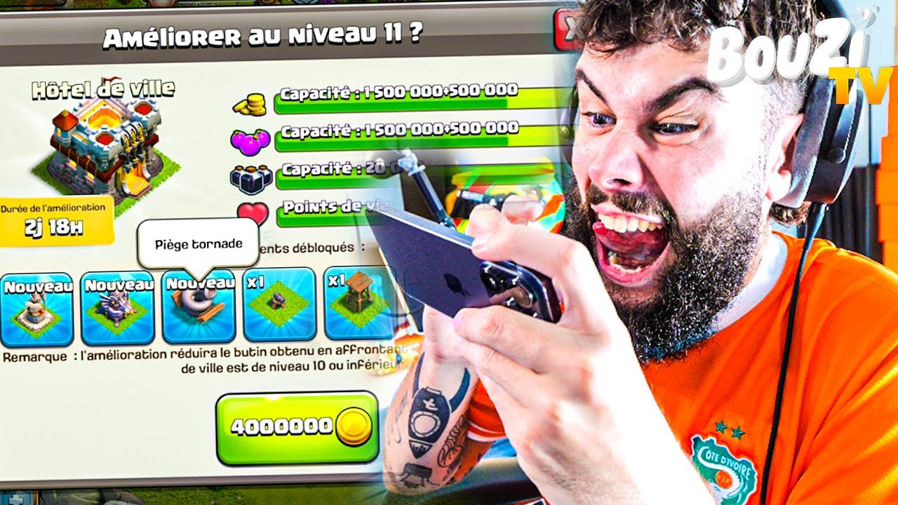 JE PASSE HDV 11 ET J'ACHETE 250&euro; D'OFFRES SUR CLASH OF CLANS !