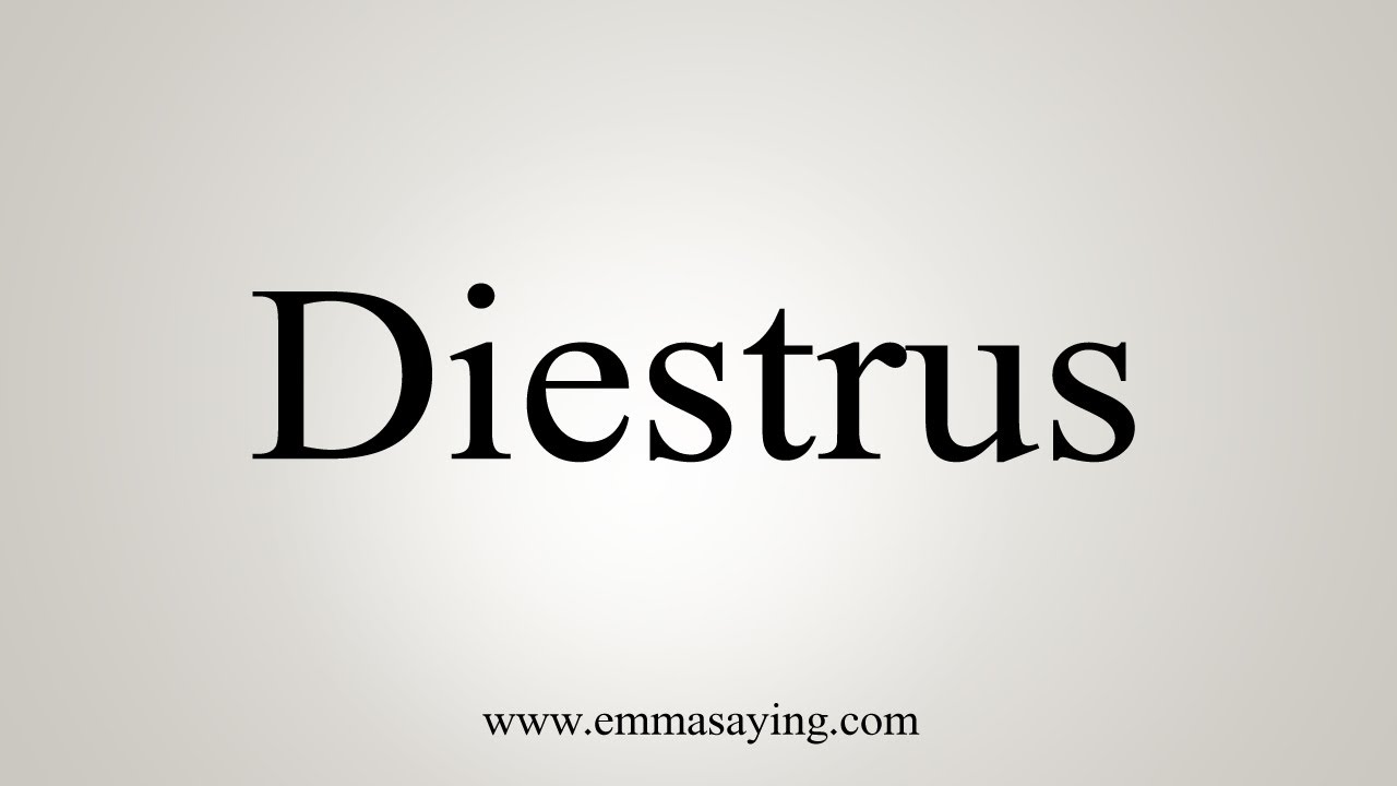How To Say Diestrus