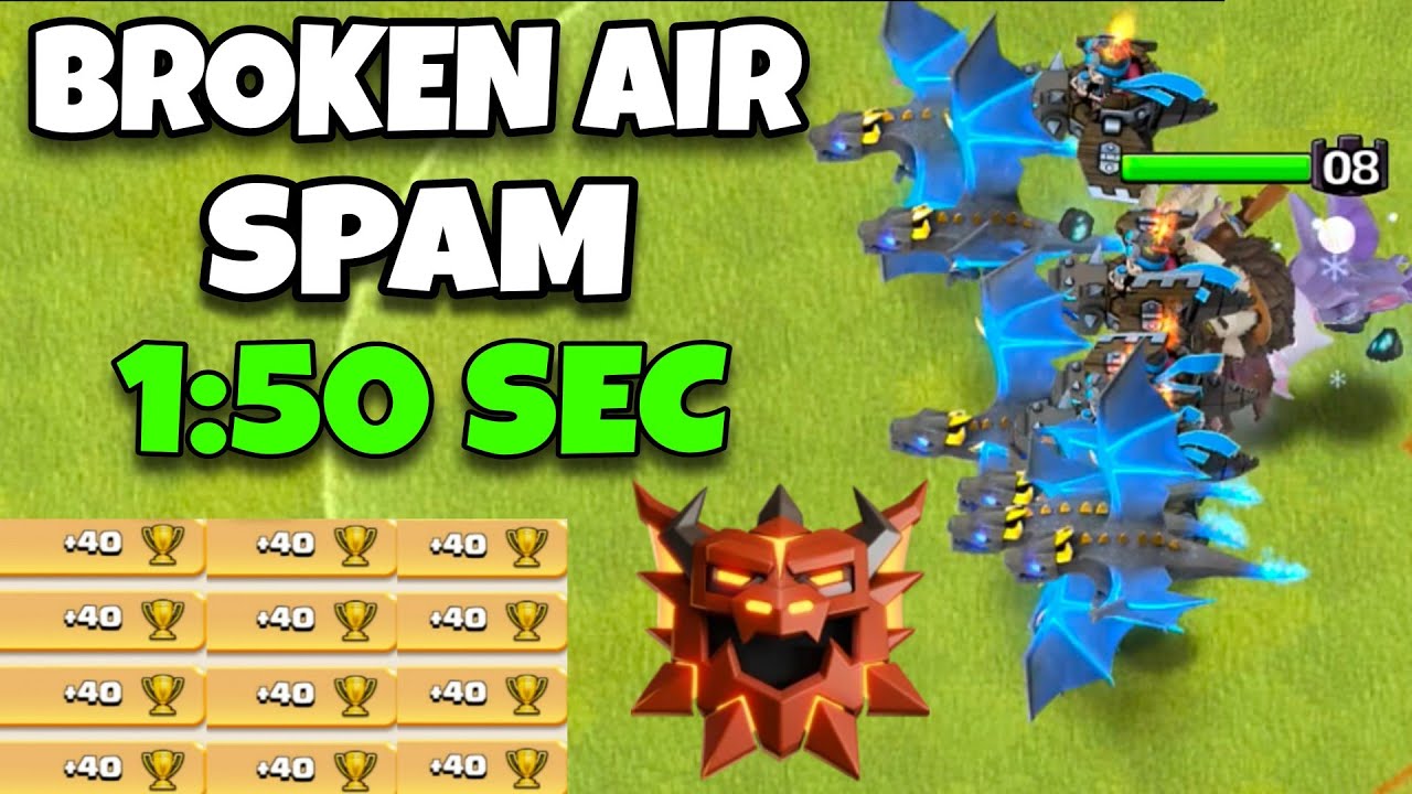This Air SPAM is Completely BROKEN in Legend League! Best th18 attack strategy in clash of clans