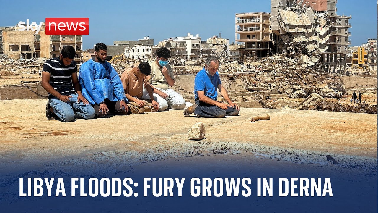 Libya Floods: Fury on streets of smashed Libyan city of Derna