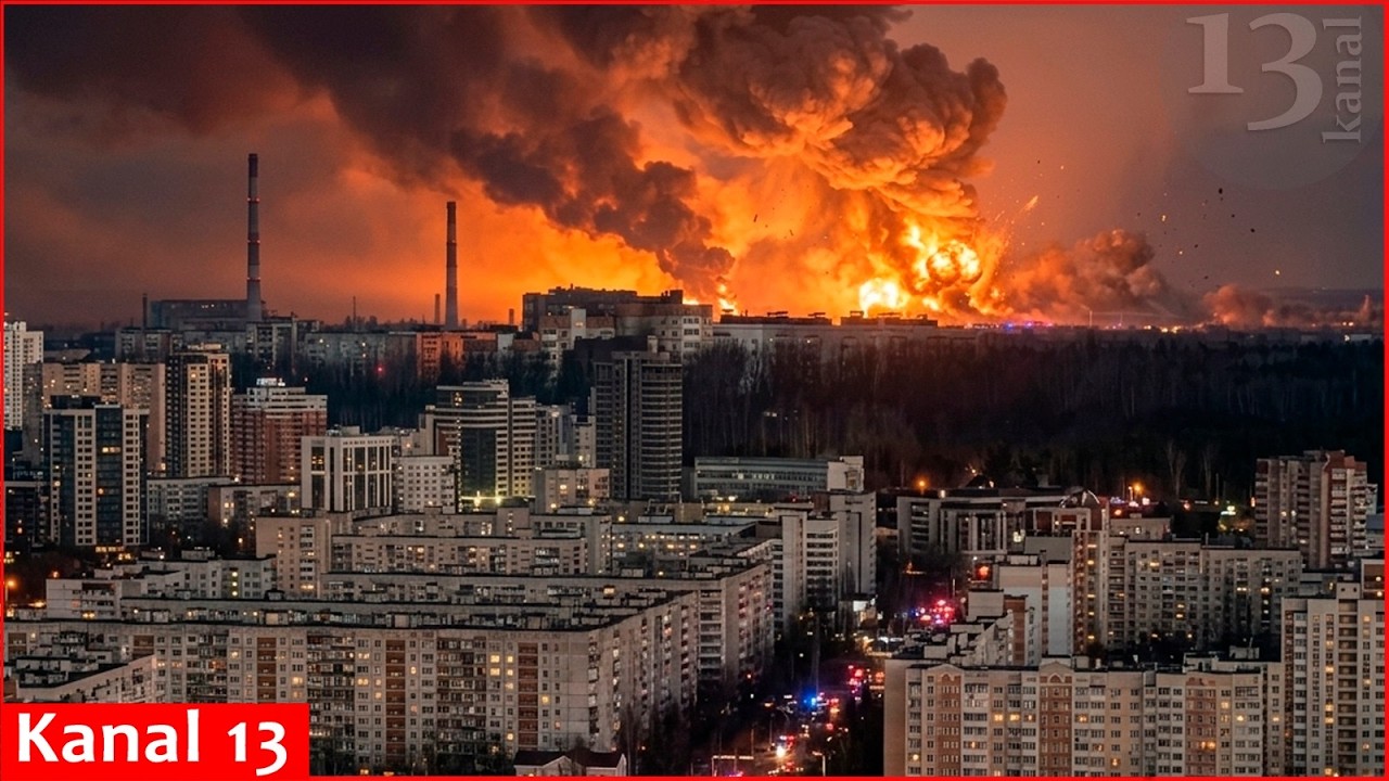 На видео запечатлены взрывы в Тольятти, официальные лица заявляют, что украинские беспилотники на...