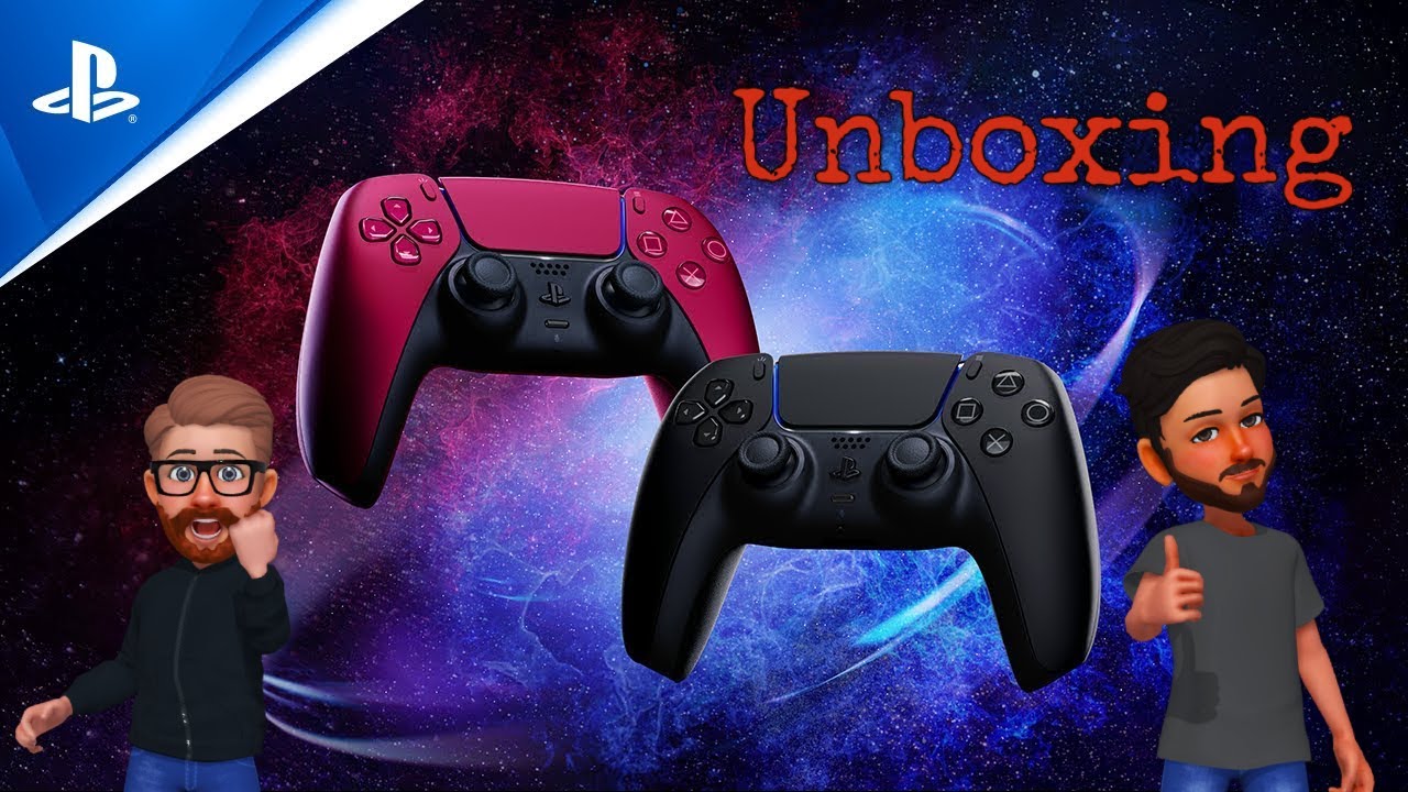 New DualSense Colors (Cosmic Red and Midnight Black) Unboxing