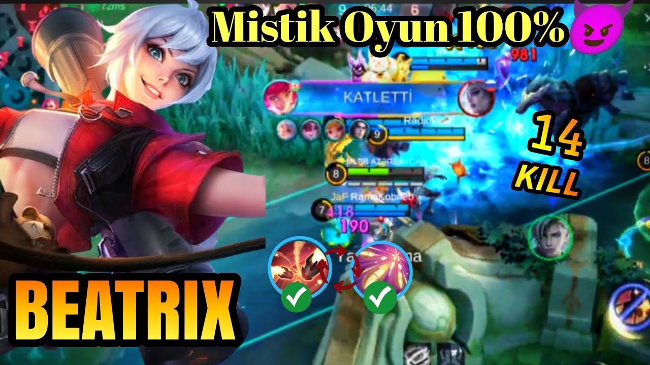MVP(13.2) BEATRİX😎 AZƏRBAYCAN🇦🇿#mobilelegends#beatrix#mvp#fypシ
