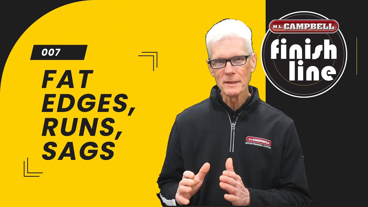 Why do you get runs and sags in your wood finishing?