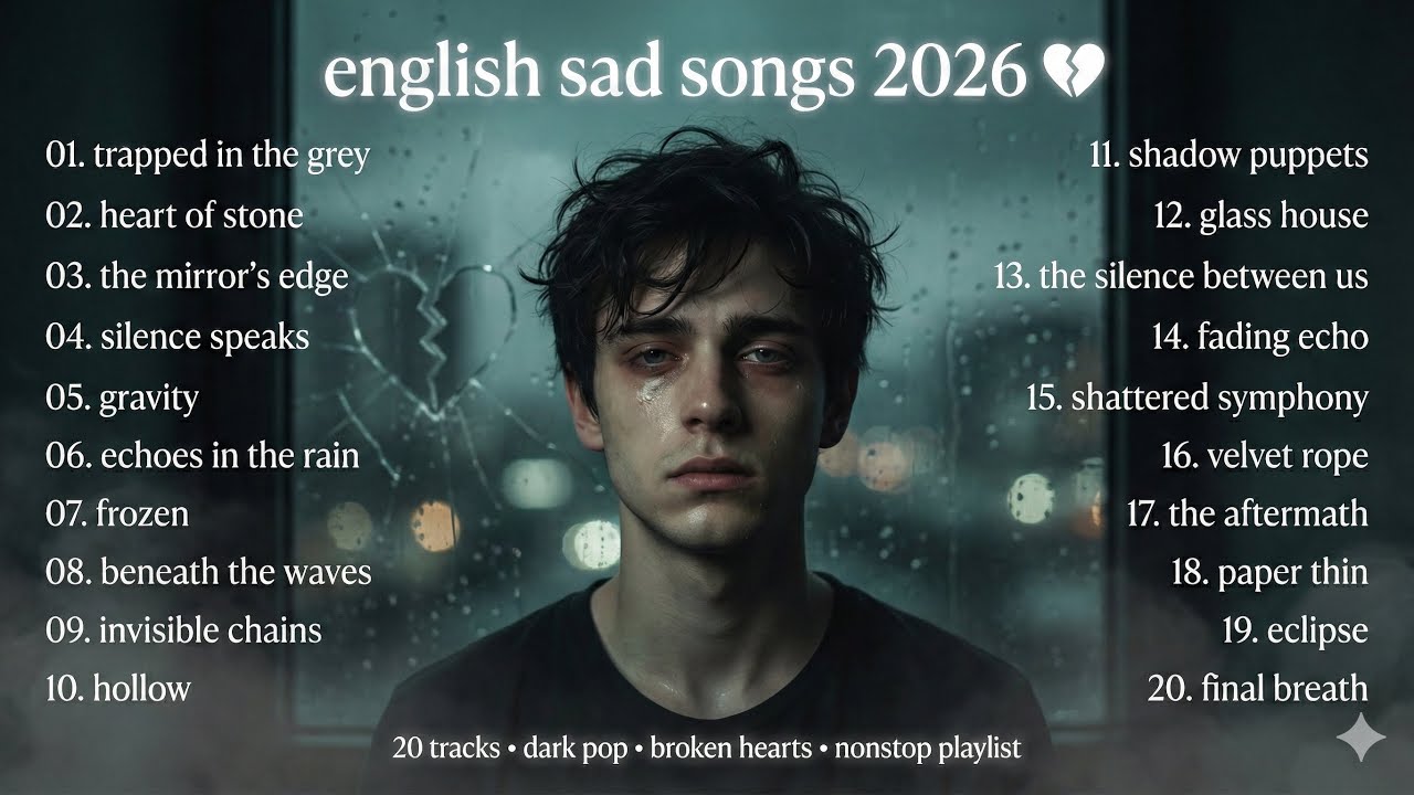 English Sad Songs 2026 💔😭 || Nonstop Relaxing Music For Broken Hearts 🥀 (Full Album)