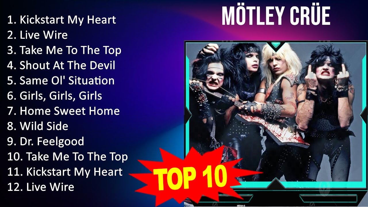 M &ouml; t l e y C r &uuml; e 2023 MIX - Top 10 Best Songs - Greatest Hits - Full Album
