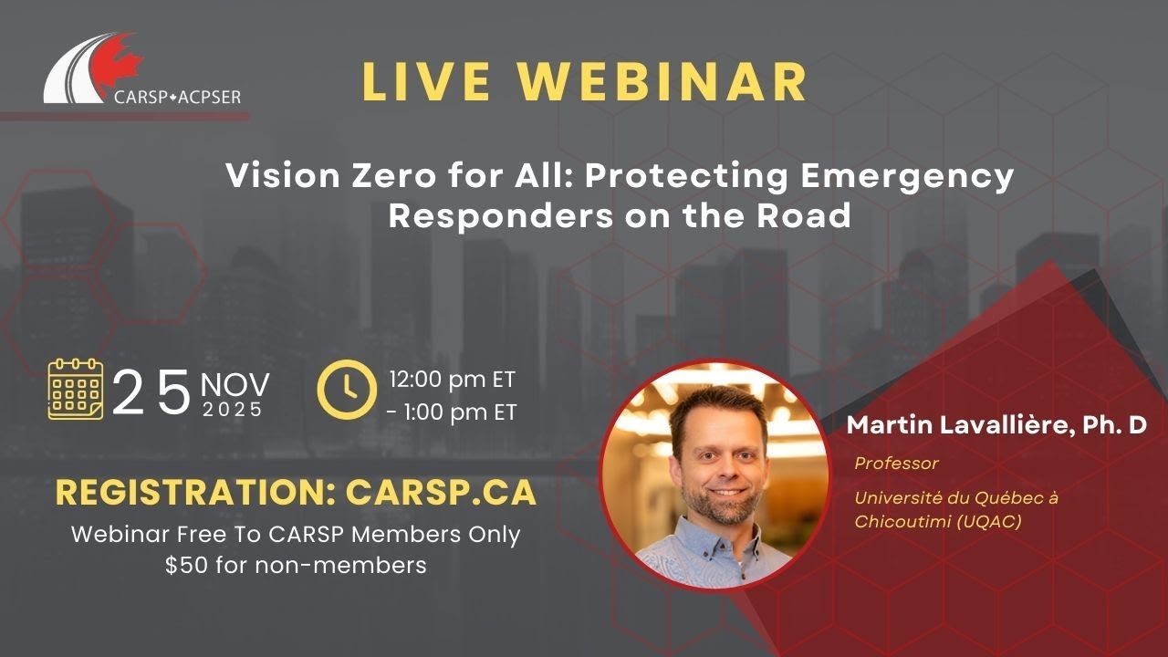 Vision Zero for All: Protecting Emergency Responders on the Road