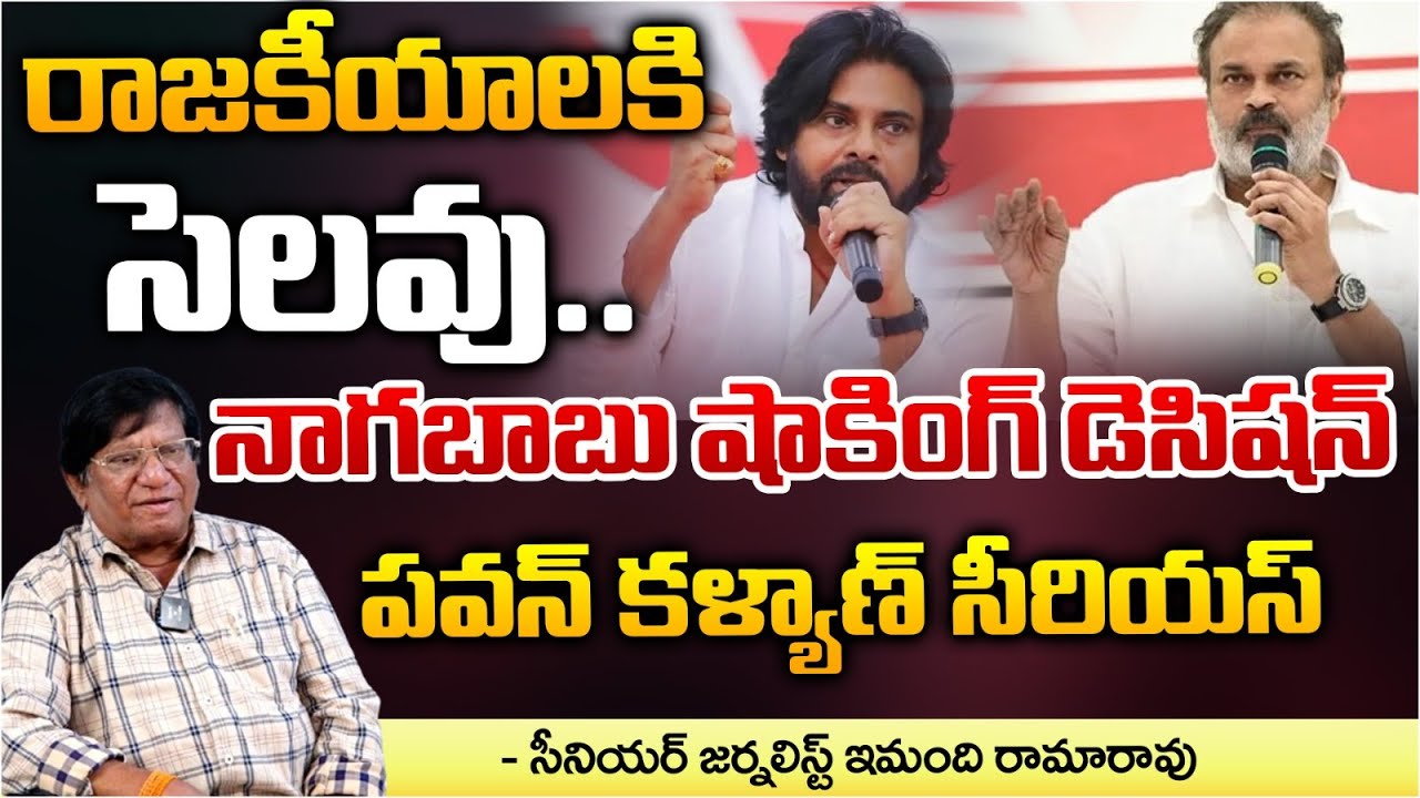Nagababu Break To Politics : Pawan Kalyan Serious | Chandrababu | Red Tv Focus