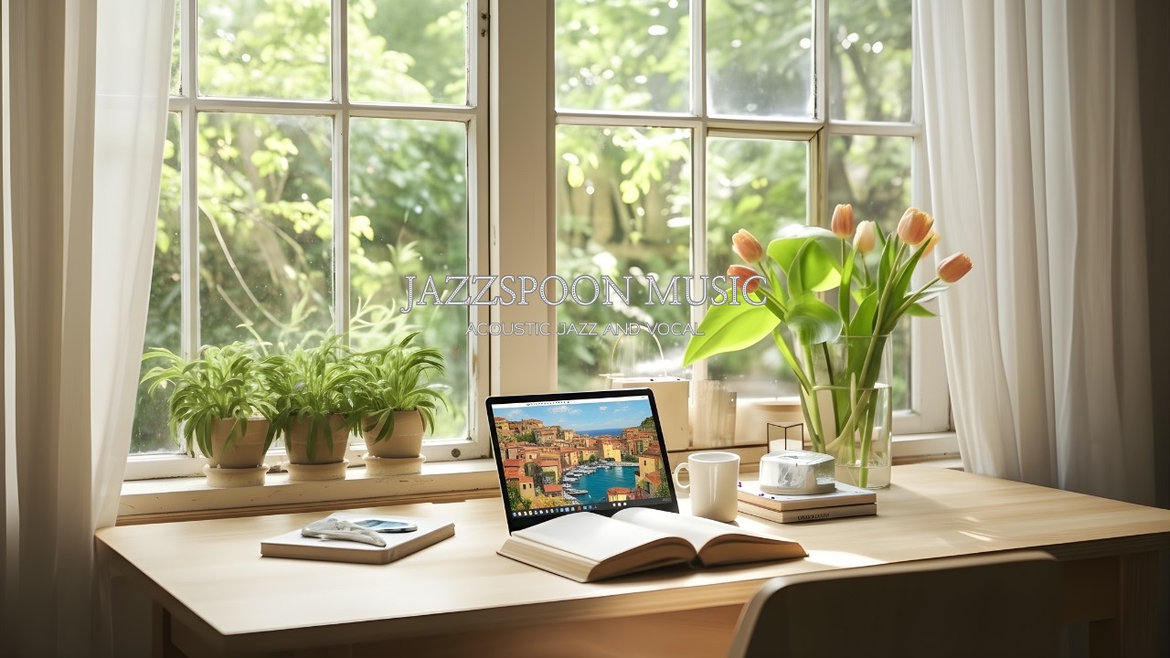 Playlist🎧 봄이 조용히 창문을 두드릴 때 듣는 기분 좋은 아침 재즈 🎸 | Acoustic Jazz for Relaxing |