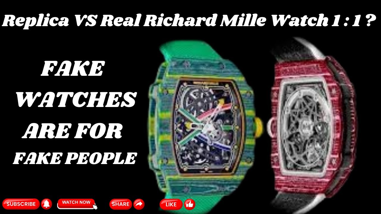 Настоящие часы Richard Mille против подделок: полное руководство по выявлению поддельных часов!