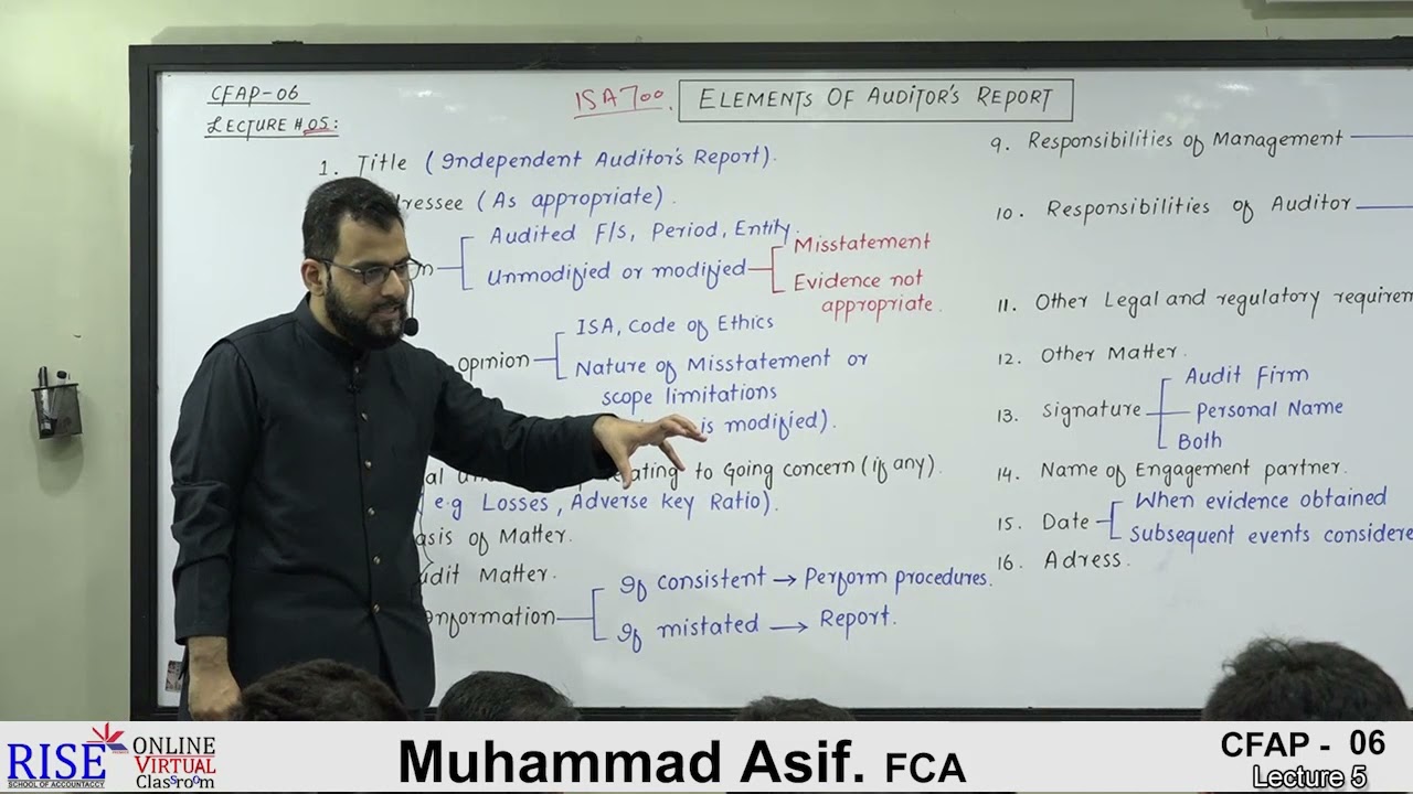 CFAP 06 || Muhammad Asif, FCA || Lecture 05
