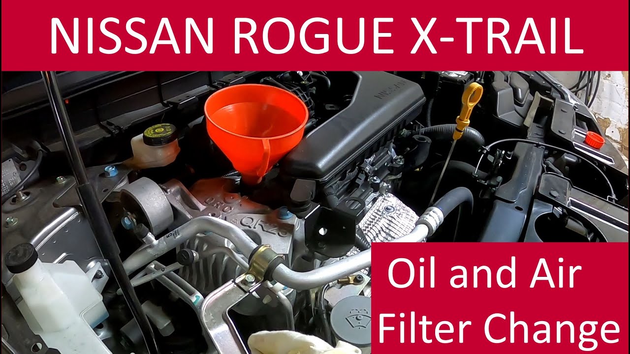 Nissan Rogue Oil and Filter Change T32 (Petrol) X-Trail; 10,000km Service