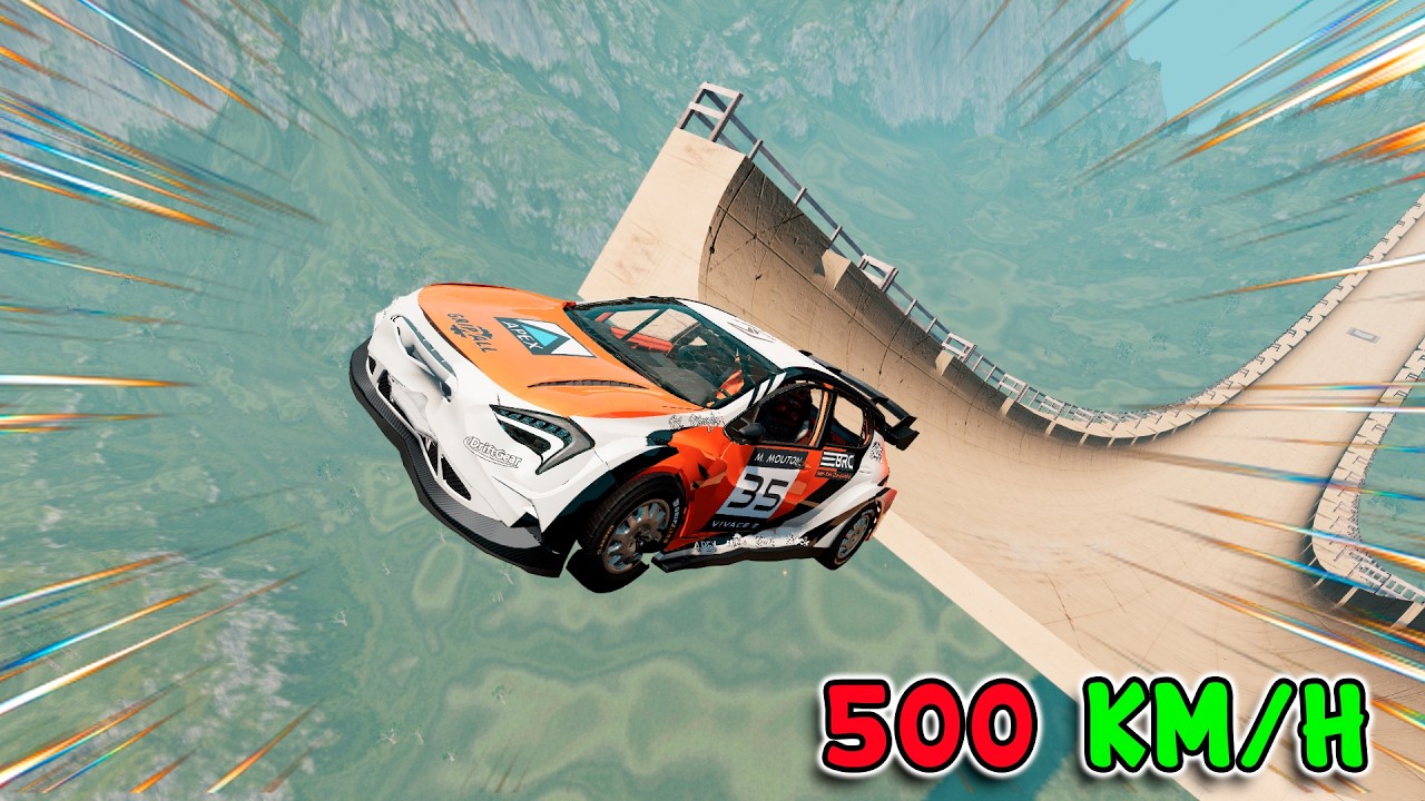 Instant Acceleration to 500 mph! Ramp Jumps! BeamNG Drive \ Ep.17