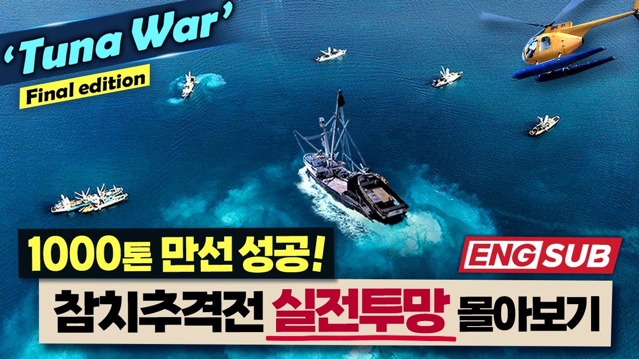 출항~만선까지..'드라마틱' 참치 투망 작전 1시간 몰아보기