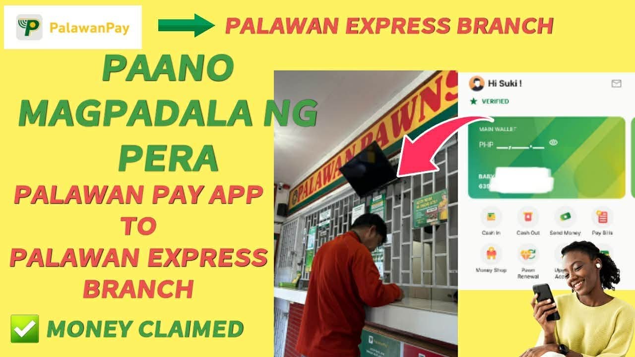 HOW TO SEND MONEY FROM PALAWAN PAY ACCOUNT TO PALAWAN EXPRESS BRANCH | PALAWAN PAWNSHOP | BabyDrewTV