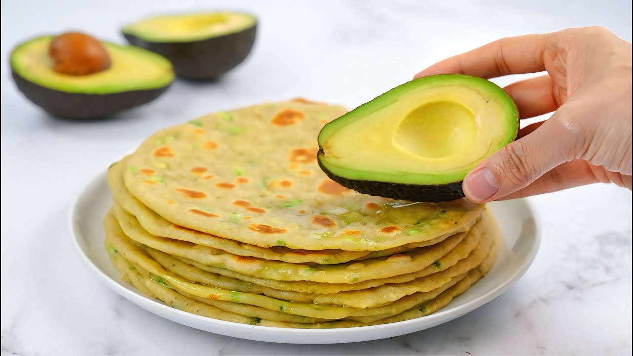 Удивительные лепёшки с авокадо! Мягкие, эластичные и полезные!