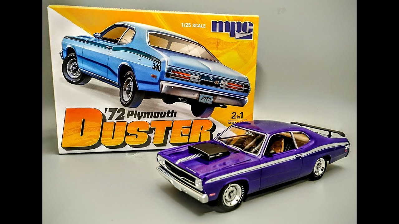 NEW 1972 Plymouth Duster 340 Custom 1/25 Scale Model Kit Build How To Assemble Paint Interior Engine