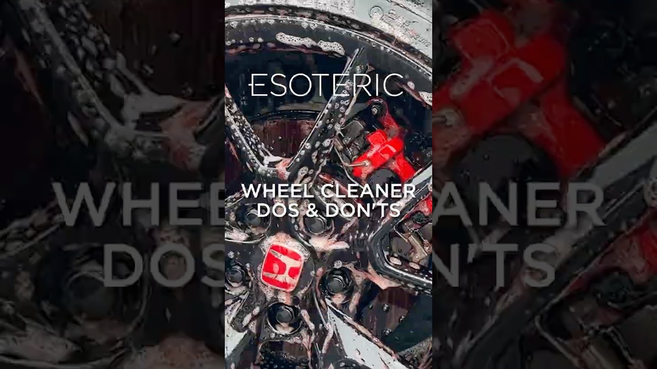 Wheel Cleaner Dos and Don'ts #detailing #cars #esoteric #carwash