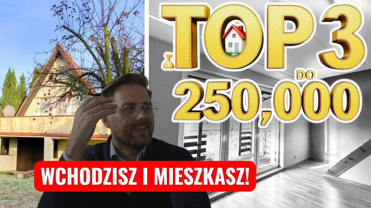 TOP 3: Gotowe domy do 250 000 zł! 🏠 Wchodzisz i mieszkasz – zapomnij o remoncie! ✨
