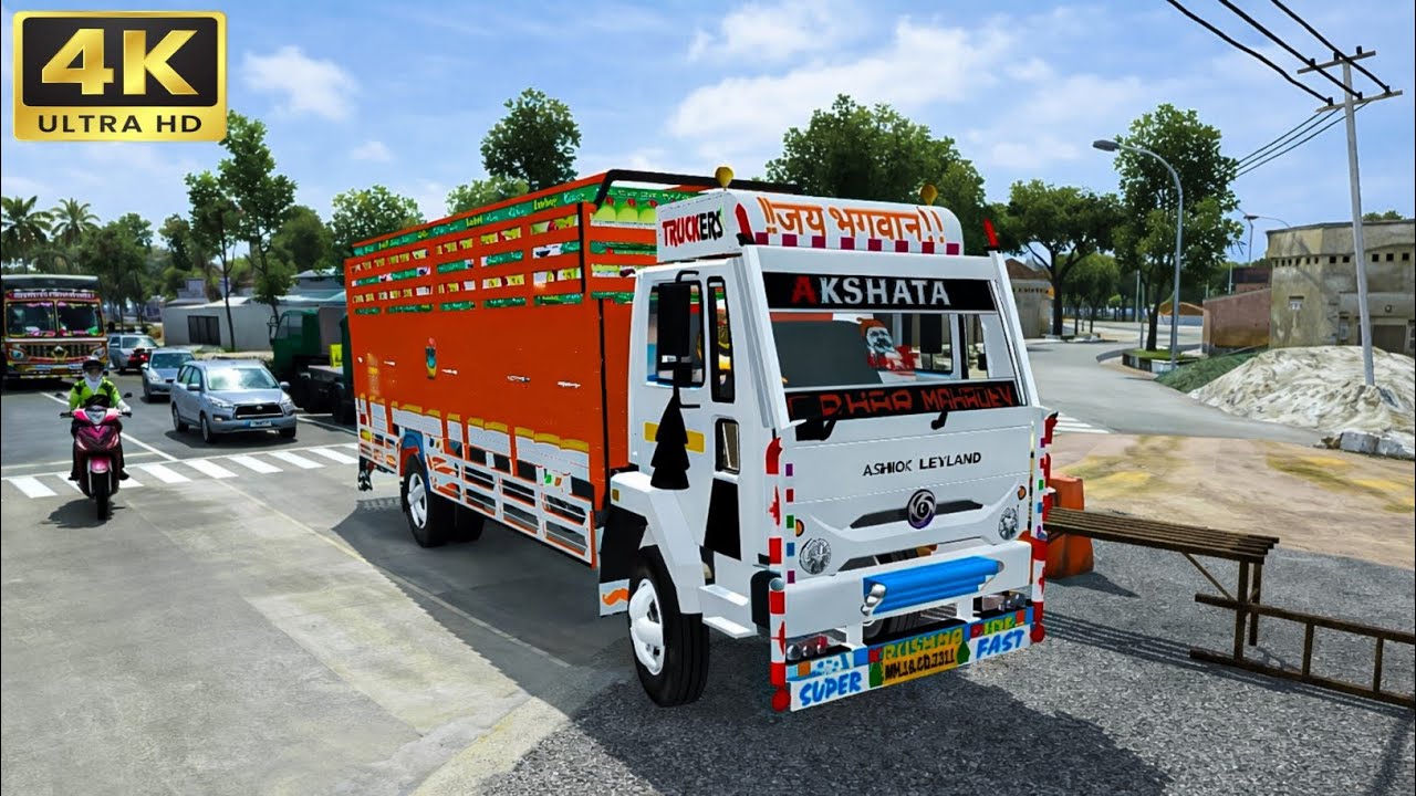 🚛 Ashok Leyland Ecomet Truck Driving ✅ | Apple 🍎 Load Delivery | BUSSID Gameplay