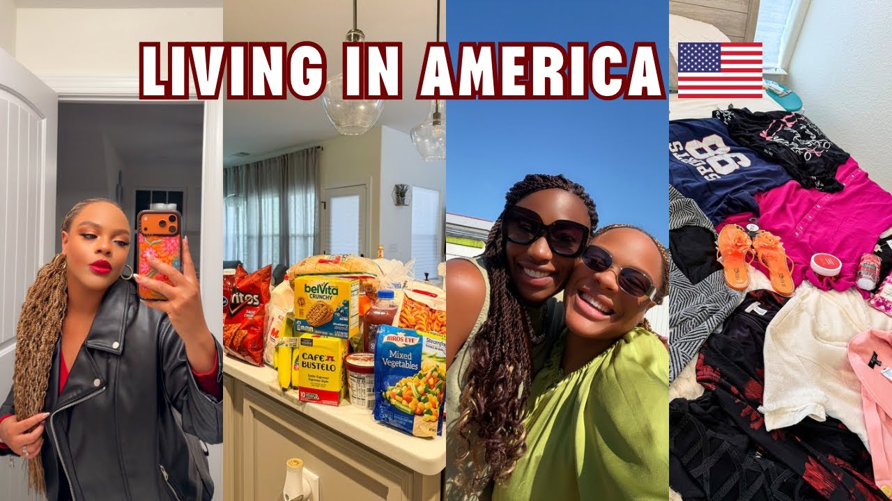 BACK HOME IN AMERICA 🇺🇸 | BIG SURPRISE, GROCERY SHOPPING, BABYSITTING JOB, MEAL PREP etc…