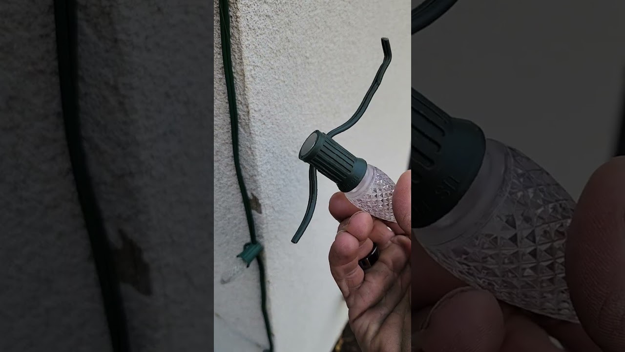 Christmas lights on STUCCO, HOW?