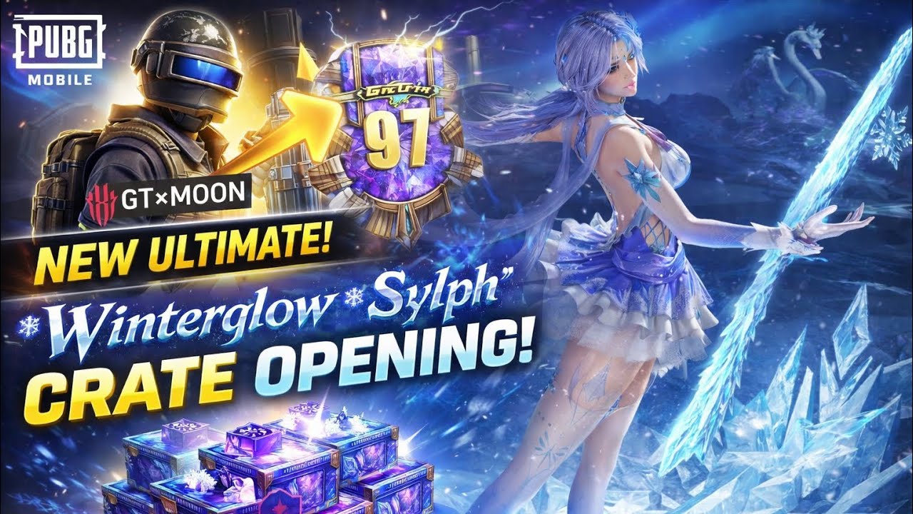 PUBG Mobile Crate Opening | New Ultimate Set | Winterglow Sylph ❄️