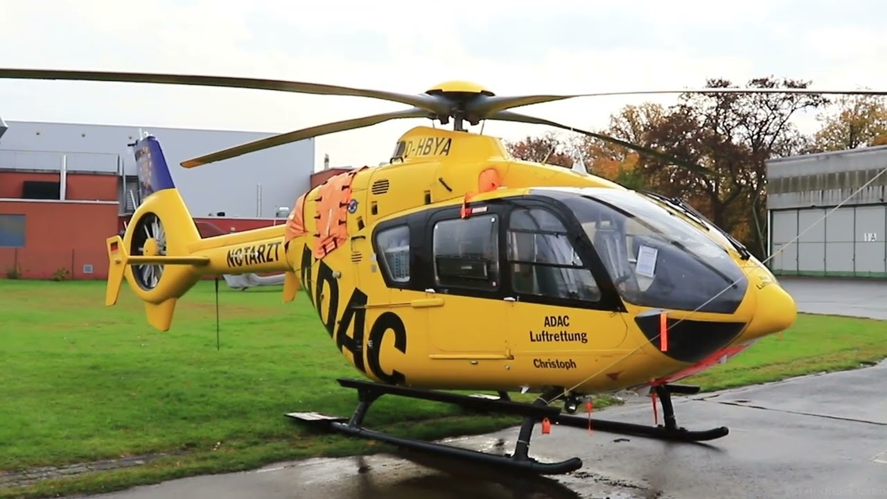 EC135 D-HBYH & D-HBYA of ADAC static.