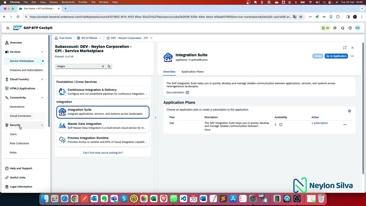 Getting Started with SAP BTP Trial: Your First Configuration Steps for the Integration Suite - 01.02