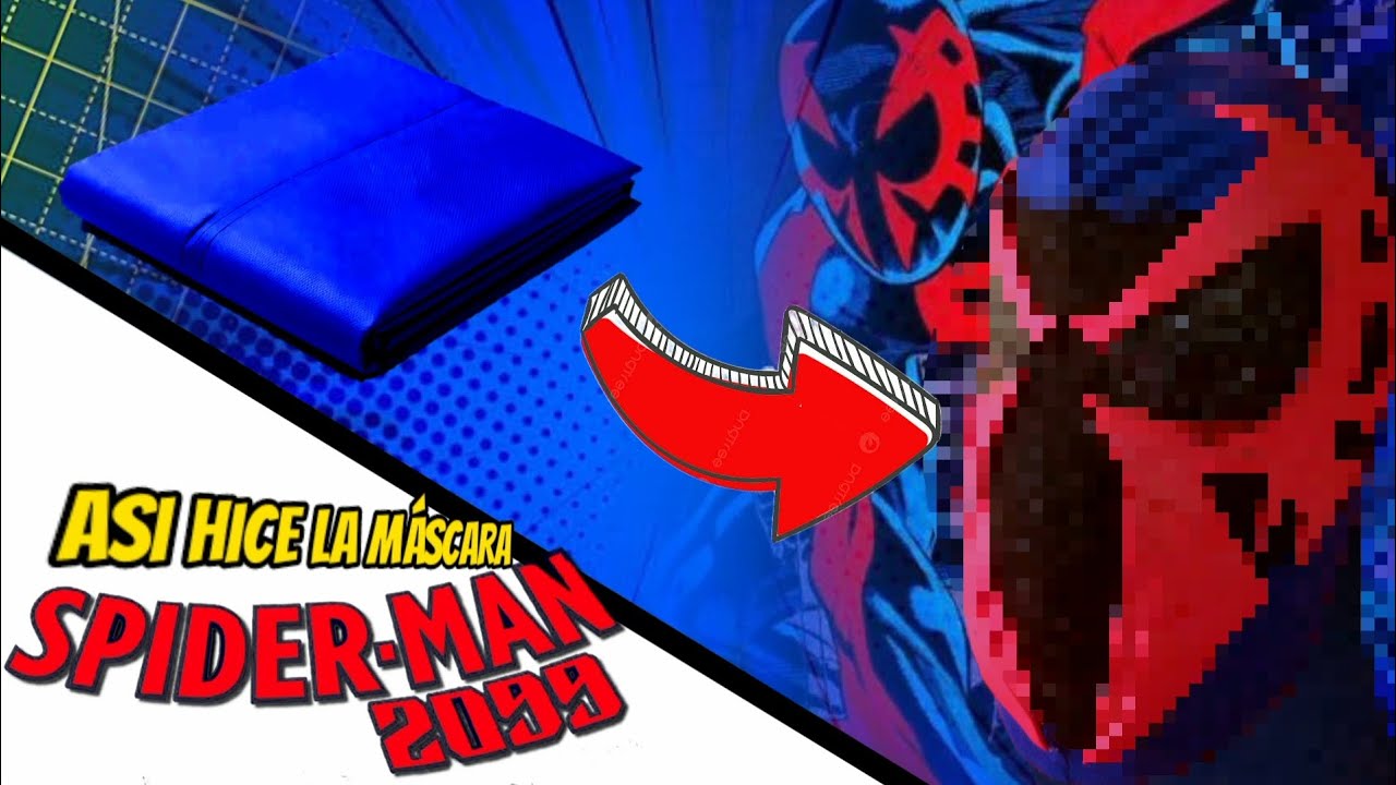 🚨ASI HICE UNA MÁSCARA RÉPLICA DE SPIDER-MAN 2099 | DIY