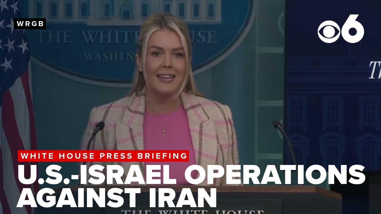 White house press briefing on U.S.-Israel operations against Iran