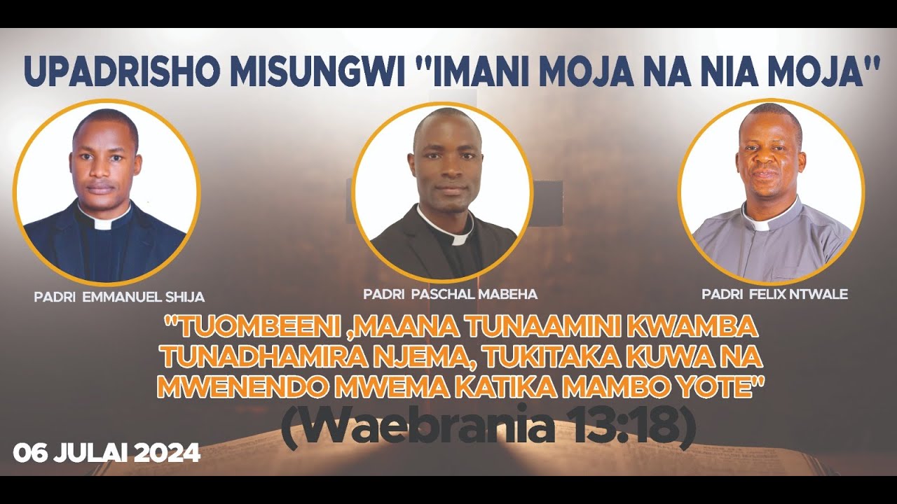 #LIVE: Misa Takatifu ya Upadrisho Jimbo Kuu Mwanza Akiongoza Askofu Mkuu Nkwande Parokia ya Misungwi