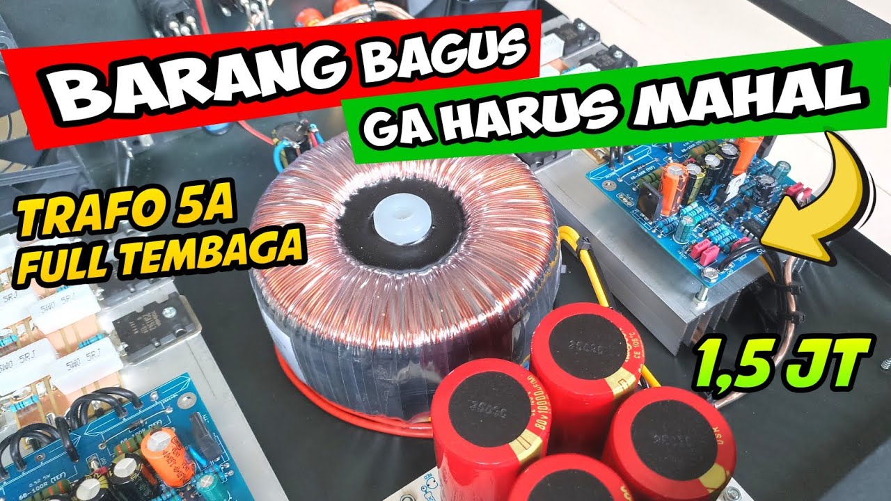 BARANG BAGUS TIDAK HARUS MAHAL!!! Cuma 1,5 jt power 5 amper trafo murni 